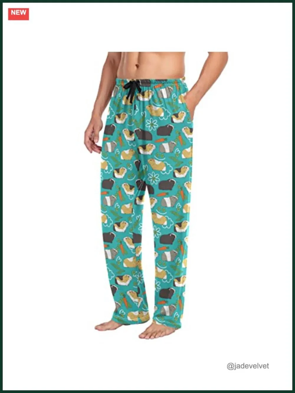 Men's Pajama Pants with Pockets Sleep Lounge Bottoms
